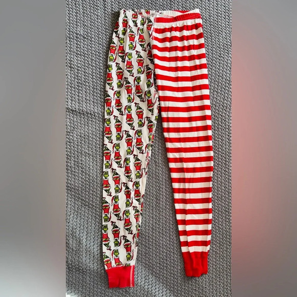 Hanna Andersson Other - Hanna Andersson Womens Grinch Christmas Striped Pajama Pants Size XS Red